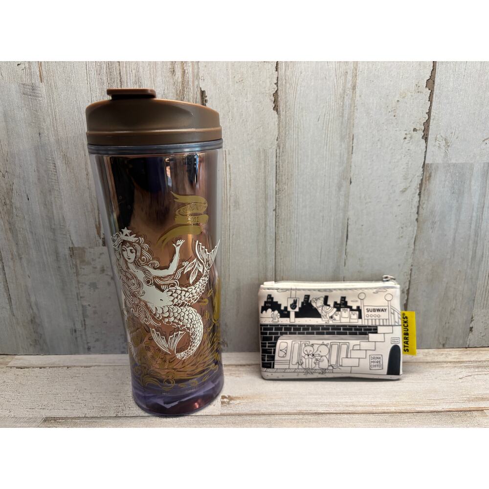 Starbucks Cold Cup Tumbler and Change Purse New